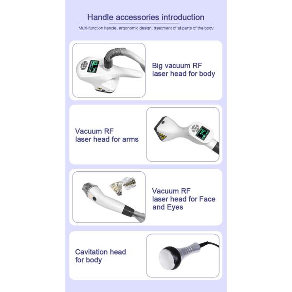Best rf vacuum cavitation machine / vela vacuum roller body shape slimming machine LF-162