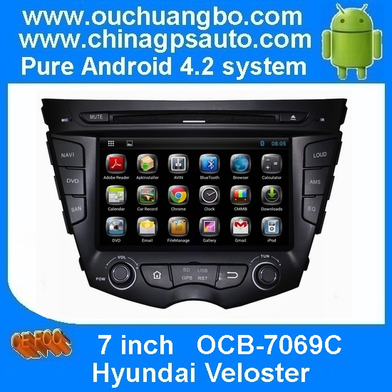 Ouchuangbo Auto DVD Radio Stereo 7"Android 4.2 for Hyundai Veloster Capacitive Screen 3G Wifi iPod OCB-7069C