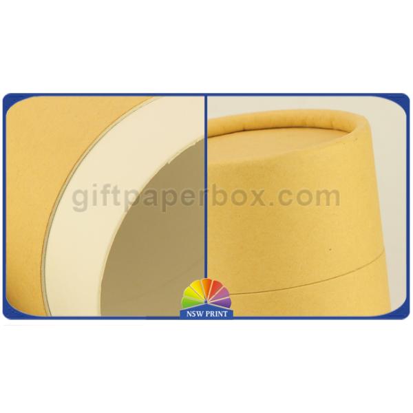 Контейнер подарочной коробки трубки бумаги Брауна Крафт упаковывая цилиндрический Биодеградабле