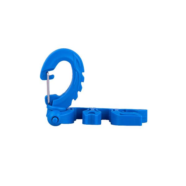 Multicolor Plastic Hose Clips High Visibility Large Size For Breathing Regulator