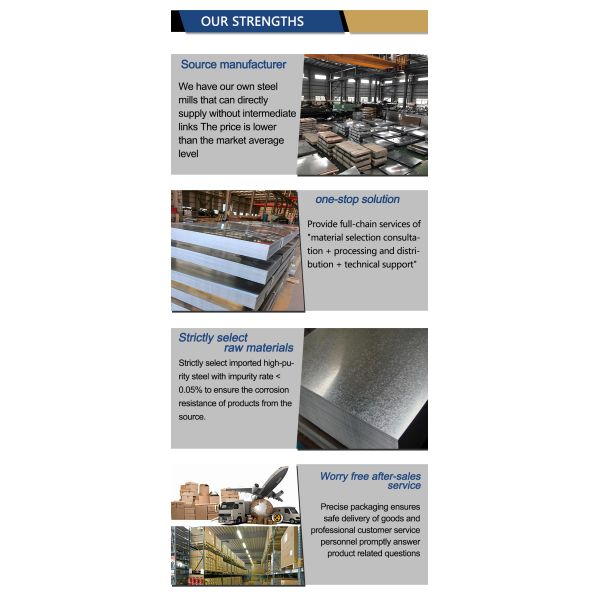 Zero Spangle Galvanized Iron Sheet Full Hard 8mm Thickness for bridges