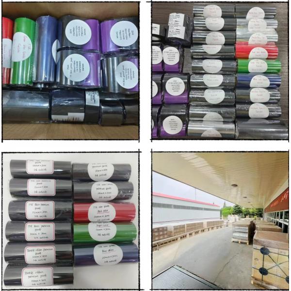 110mm*300m Black TTO TTR Wax Resin Thermal Transfer Ribbon for Industrial Printing