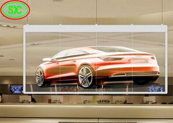 Clear Transparent Led Video Wall P3.91 Indoor Led Mesh Curtain Signage Displays Led Screen