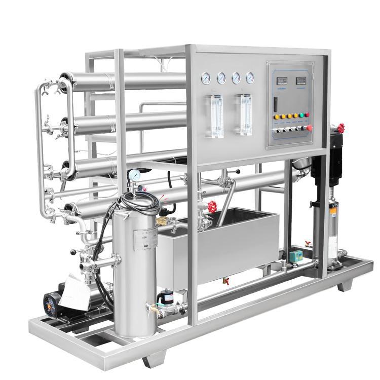 500L/H Commercial Reverse Osmosis Water Purification System with FRP Pretreatment Tanks and Stainless Steel Skid-Mounted Design