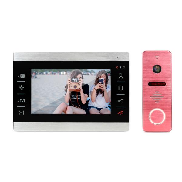 CAT5 cable wired video door bell phone intercom electronic system