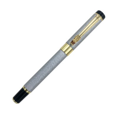 Newly Business Pen with Customized Logo Metal Bead Pen Signature Gift Pen Black Set Pen with Gift Box