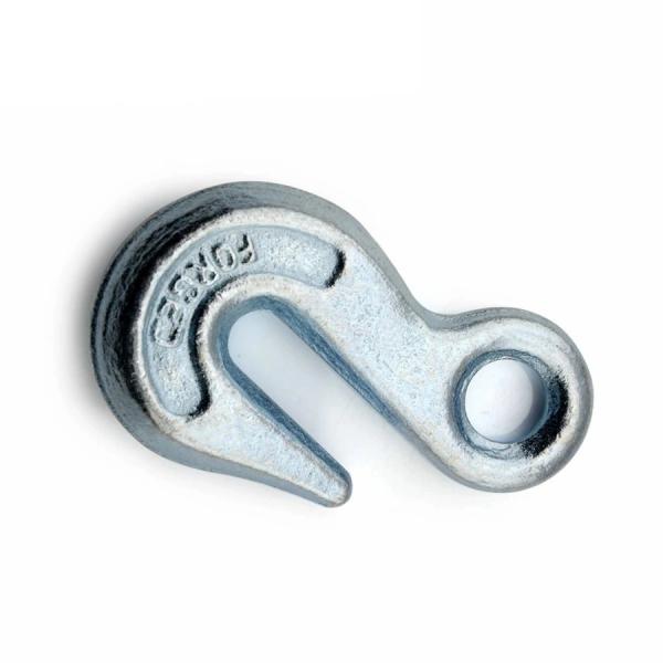 OEM Forgings Lifting Rigging Eye Hook Parts Closed Die Forging Process Forged Crane Hook