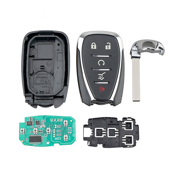 For Chevrolet Equinox Blazer Traverse Key Fob Replacement 5 Buttons 433Mhz HYQ4EA Smart Keyless Entry Car Remote