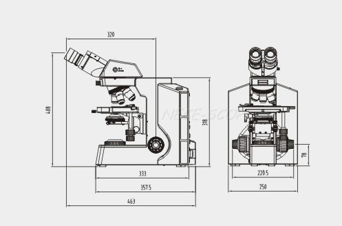 Binocular Laboratory Biological Microscope Multi Function With 360° Rotatable