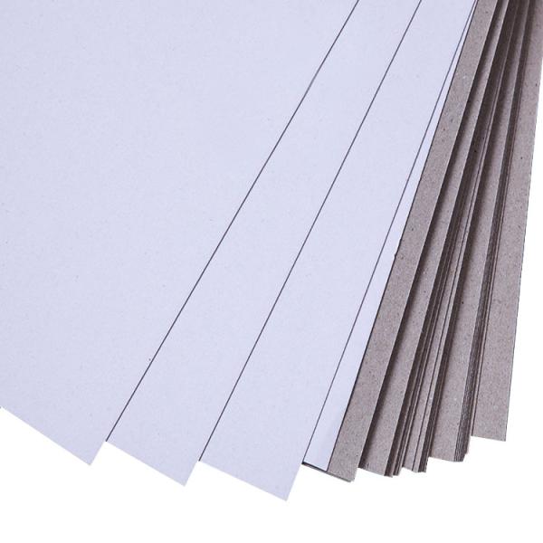 High Hardness Flat Paper Board Duplex Board With Gray Back Moisture Proof Chemical Mechanical Pulp