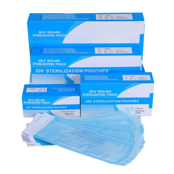 Medical Surgical Self Sealing Sterilization Packaging Pouch Medical Grade Dental Heat Self Sealing Sterile Pouch