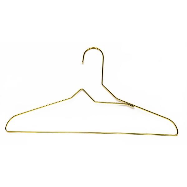 Gold Space Saving Stainless Steel Thin Metal Hangers