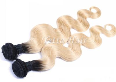 12 - 30 extensões reais do cabelo de Ombre da onda do corpo/cabelo encaracolado louro dourado