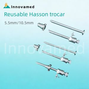 MEDICAL GRADE REUSABLE HASSON TYPE TROCAR SYSTEM WITH BLUNT OBTURATOR FOR LAPAROSCOPY SURGERY