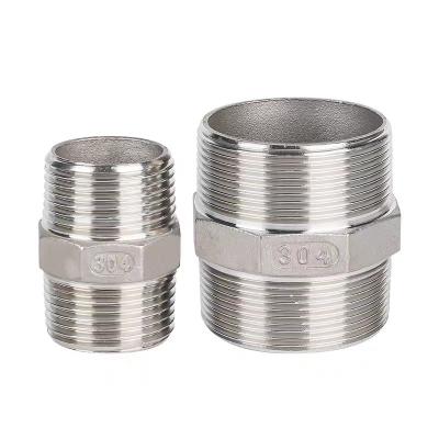 1 Inch Stainless Steel Fitting Thread Hex Nipple with Customized End Connection Option