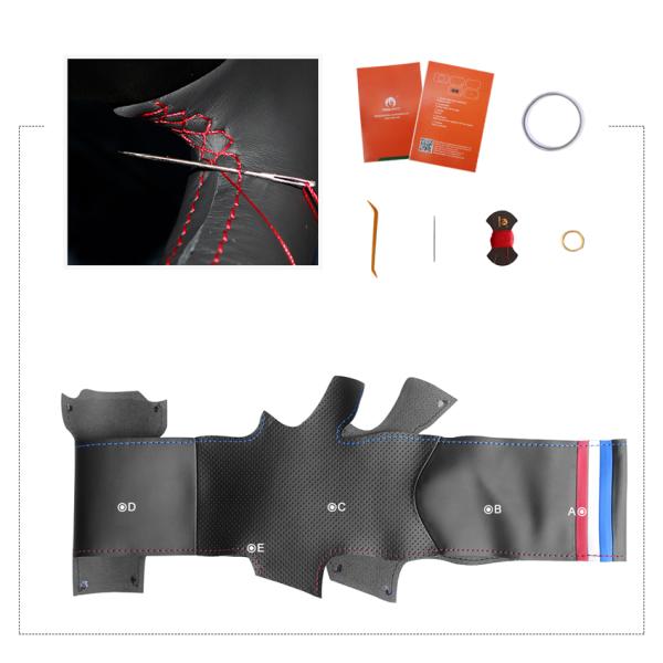 Car Accessories For Infiniti EX35 EX37 G25 G35 G37 Q40 Q60 DIY Suede Steering Wheel Wrap