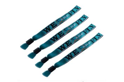 Fashion Design Woven Cloth Wristbands Security Sublimation Band Low Cadmium