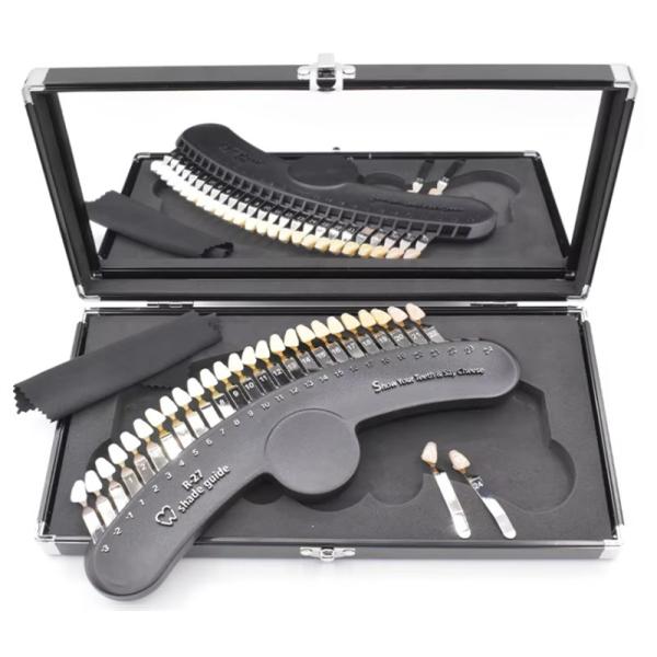 Guia de Sombras 3D 27 Cores Dentes Branqueamento Dentes Branqueamento Guia de Sombras gráfico