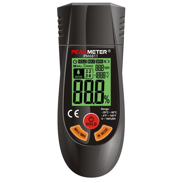 Fast Response Wood Moisture Tester Low Energy Consumption With LCD Display