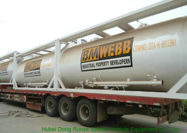 20FT Bulk Cement Tank Containers 20000L -  22500L With Carbon Steel Frame