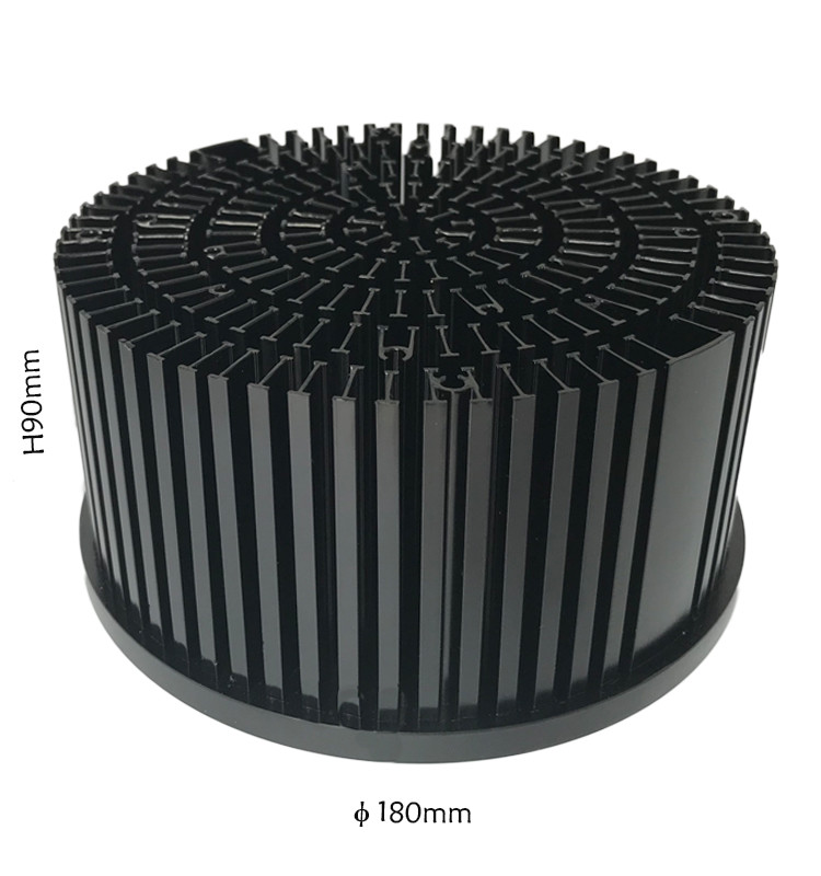 Прочным Heatsink прессованный кругом алюминиевый, анти- оксидация Skived теплоотвод ребра