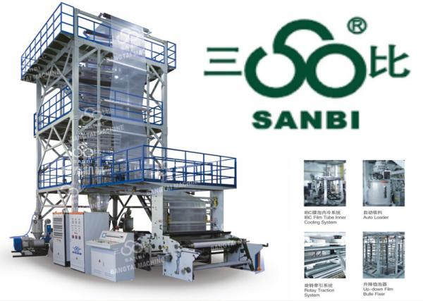 Horizontal Multilayer Blown Film Extrusion Machine With IBC Inner