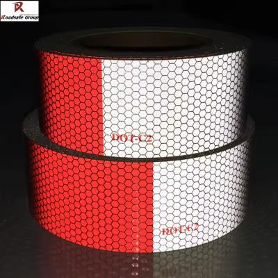Traffic Warning Tape 45.7m Reflective Film Sticker Adhesive Reflective Tape For Truck
