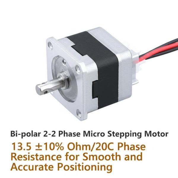 Motor paso a paso micro de 2-2 fases bipolar de 13.5 ±10% Ohm/20C Resistencia de fase para un posicionamiento suave y preciso