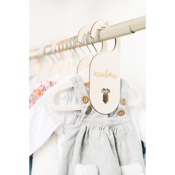 Mère bébé douche suspendu vêtements diviseurs armoire diviseurs armoire pour les vêtements