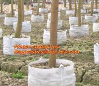 la pépinière en plastique non tissée d'usine de PE noir blanc de 1gal 2gal 3gal 5gal 7gal 10gal 20gal 30gal élèvent le sac avec le trou de drainage