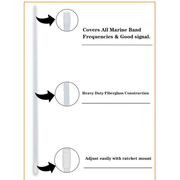 держатель 60c2103 храповика антенны VHF 156MHz 50Ohm Omni дирекционный морской