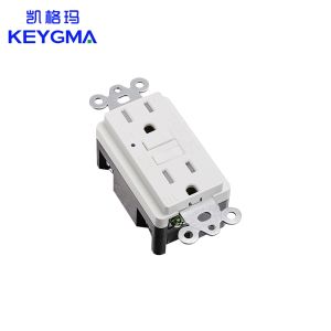 125V 15A Tamper Resistant GFCI Electrical Outlet Self-Test UL943 Standard