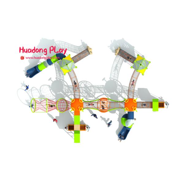 Huge Magic Steel Net Rope Climbing Playground Equipment For Children , Kids Climbing Apparatus