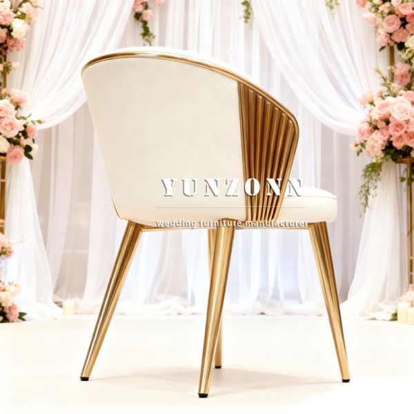 Factory Wholesale Luxury Wedding Reception Durable Stainless Steel Metal Chairs for Events