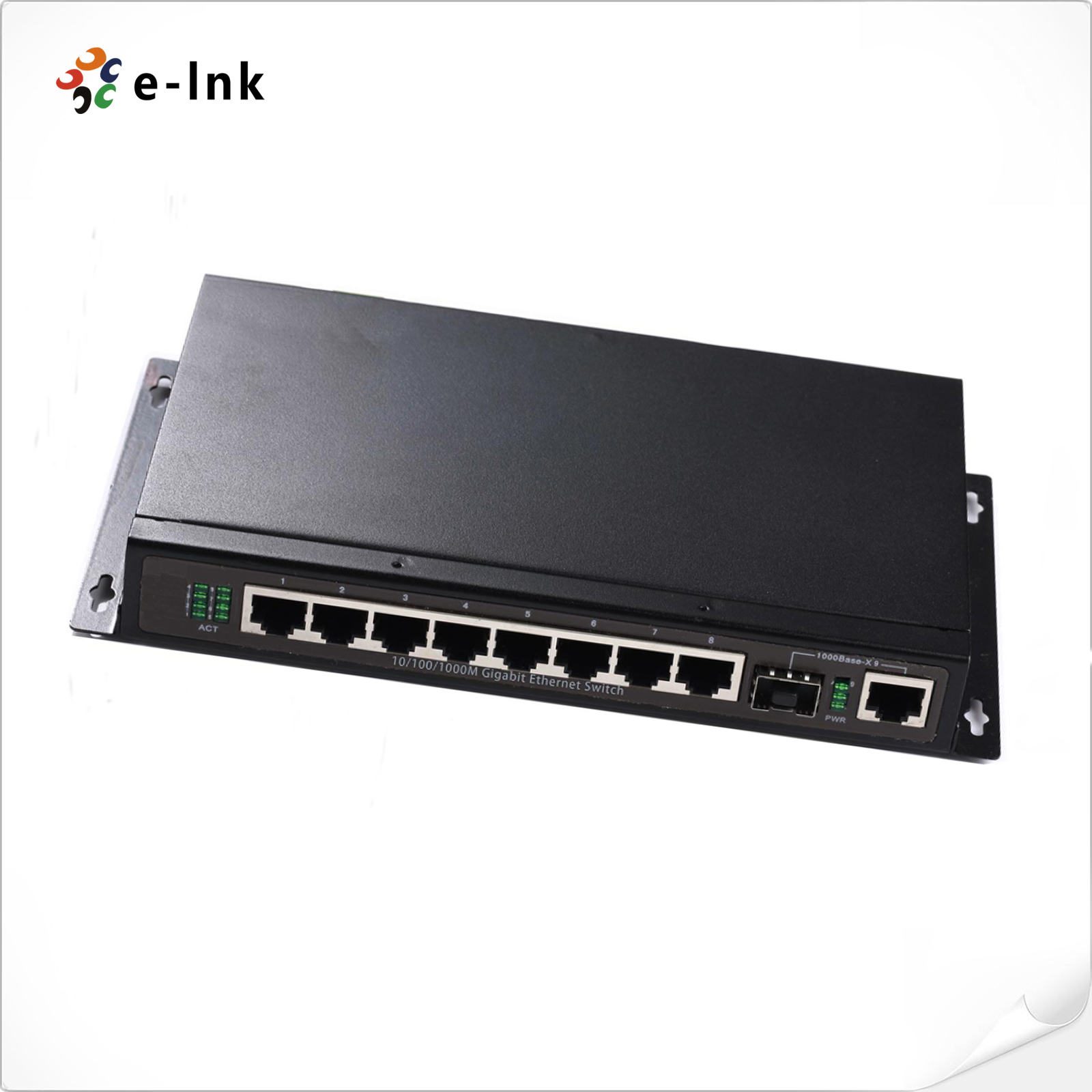 переключатель 10/100M TP локальных сетей SFP Poe порта E-связи 8 с uplink 2