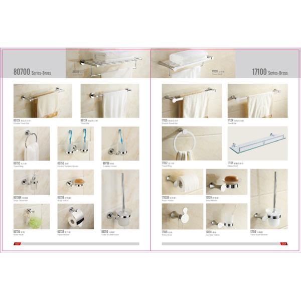 Modern Brass Chrome Plating Metal Bathroom Accessories Corner Towel Clothes Rack Holder