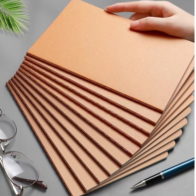 Brown Cover Sketchbook Memo Diary Subject Journal Planner for Students and Travelers