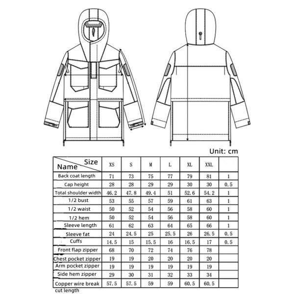 Strong Checkered Men Windbreaker Jacket Cotton Polyester Fabric Rainproof