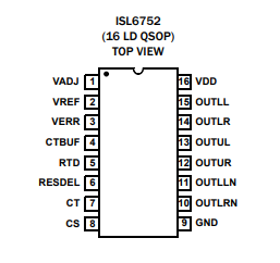 ISL6752AAZA-T общий Ic откалывает регулятор IC 16-QSOP выхода регулятора