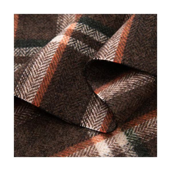 12% Wool TR Check Suiting Fabric Blends Classic Elegance With Modern Refinement.