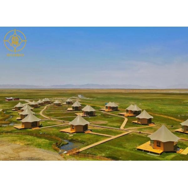 Heat Insulation Luxury Resort Tents Glam Camping Tents UV Protection