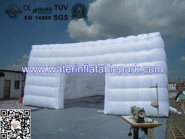 White Event Outdoor Inflatable Tent Temporary Storage Buildings , Oxford Fabric