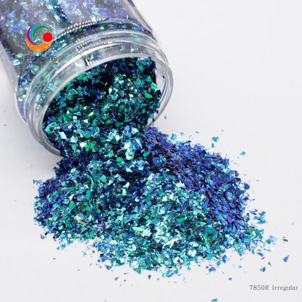 Handicraft Loose Chameleon Glitter Powder Makeup Christmas Decoration Red Blue