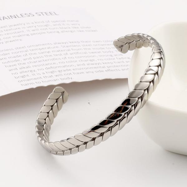 Stainless Steel wheat opening bracelet golden titanium steel bracelet lover couple jewelry gift accessories