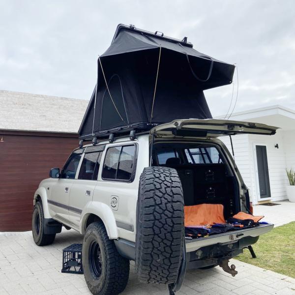 Tente triangulaire sur le toit 210x132cm Alloy Shell en aluminium 320G Tissu Oxford