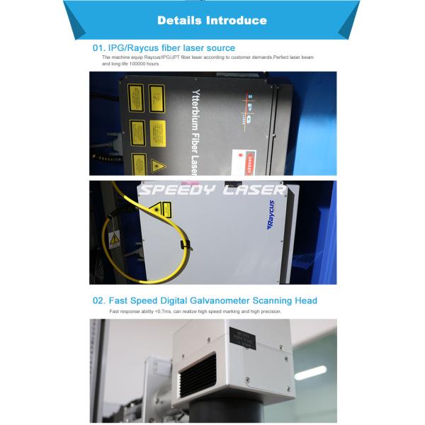 Sino Galvo Scanner Fiber Laser Engraving Marking Machine Air Cooling 2 years warranty