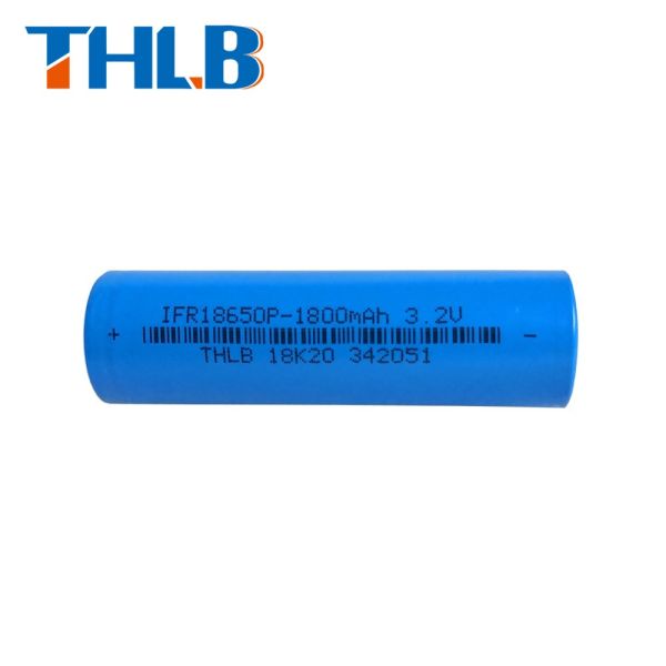 IFR18650 Cylindrical Lithium Battery 1800mAh 3.2V LiFePO4 2000 Cycles