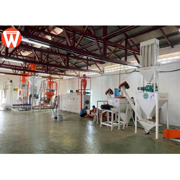 Сухой тип производственная линия 90KW питания рыб 300KG/H для животных Aqua