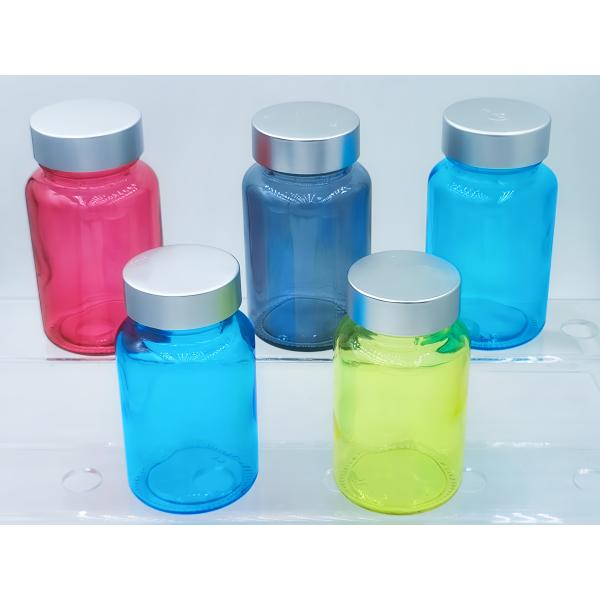 100ml Glass Capsule Bottle Hair Supplement Bottle Round Capsule Glass For Eye Serum And Facial Serum OEM