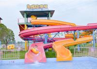 Campo de jogos espiral exterior da corrediça da associação de água da corrediça da fibra de vidro para o parque de diversões